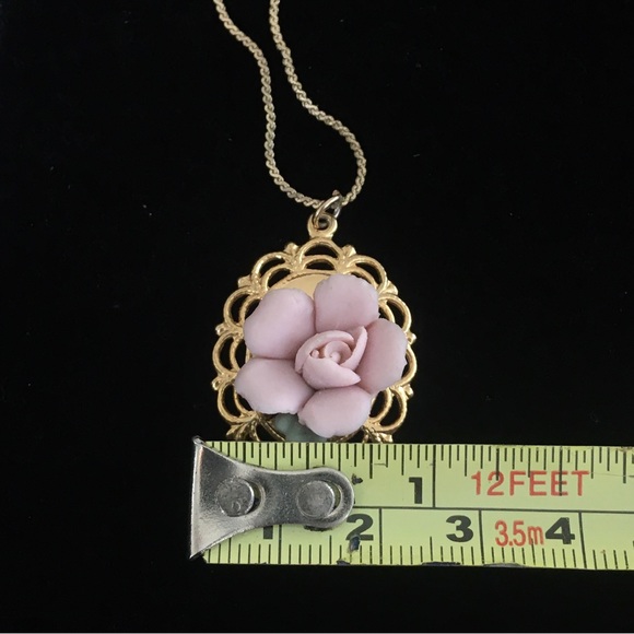 Vintage Rose Cameo Necklace - Picture 8 of 8